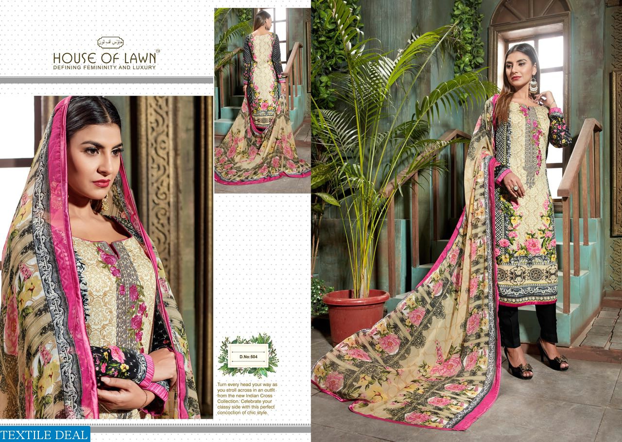 house of lawn muslin vol-5 Wholesale Ethnic dress material